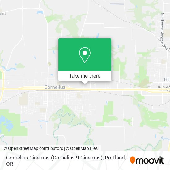 Mapa de Cornelius Cinemas (Cornelius 9 Cinemas)