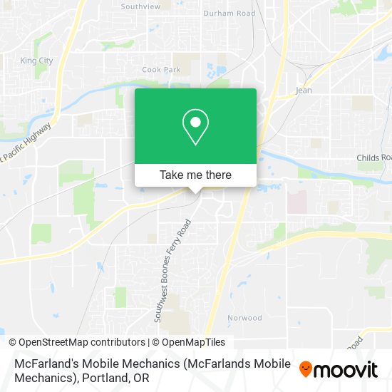 Mapa de McFarland's Mobile Mechanics (McFarlands Mobile Mechanics)