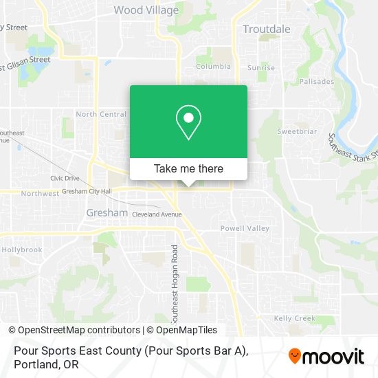 Mapa de Pour Sports East County (Pour Sports Bar A)