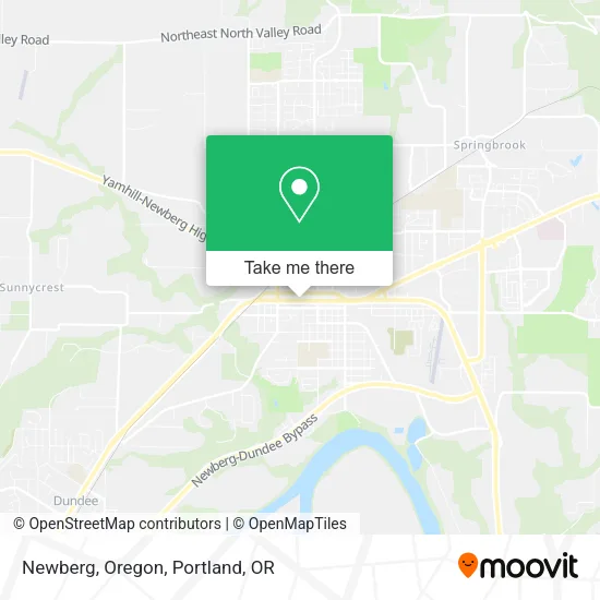 Newberg, Oregon map