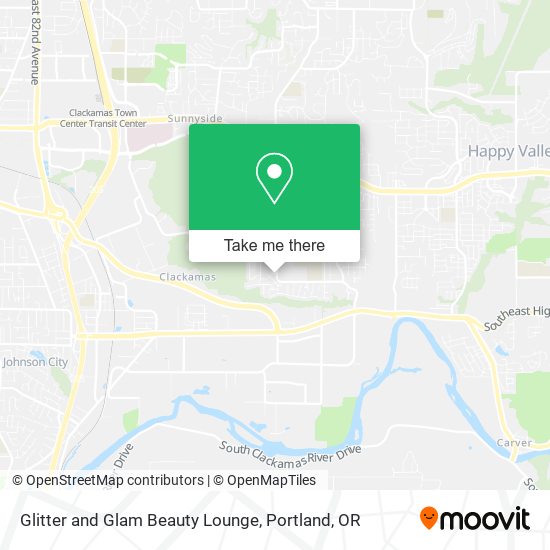 Mapa de Glitter and Glam Beauty Lounge