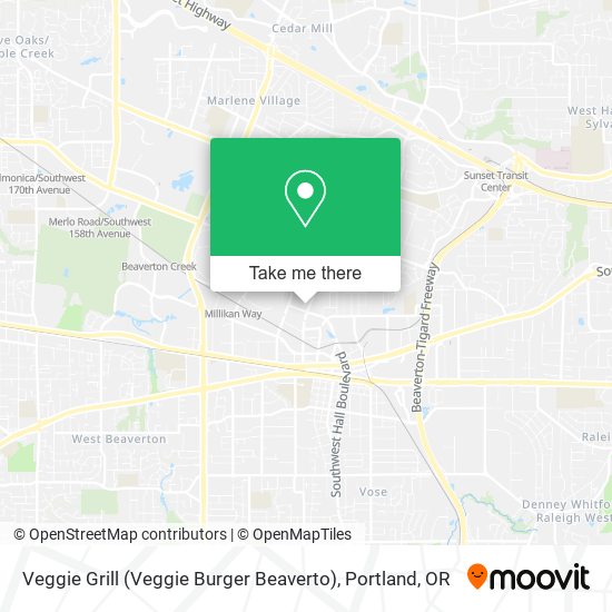 Veggie Grill (Veggie Burger Beaverto) map