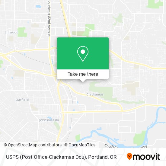 USPS (Post Office-Clackamas Dcu) map