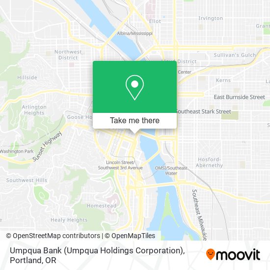 Mapa de Umpqua Bank (Umpqua Holdings Corporation)