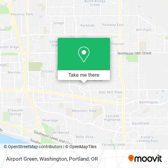 Mapa de Airport Green, Washington