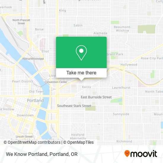 Mapa de We Know Portland