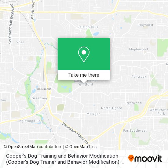 Mapa de Cooper's Dog Training and Behavior Modification