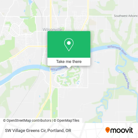 SW Village Greens Cir map