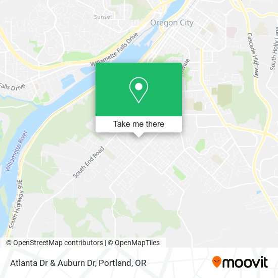Atlanta Dr & Auburn Dr map