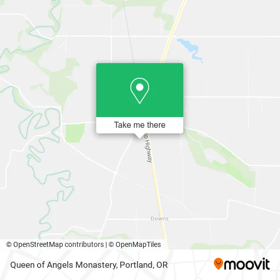 Queen of Angels Monastery map