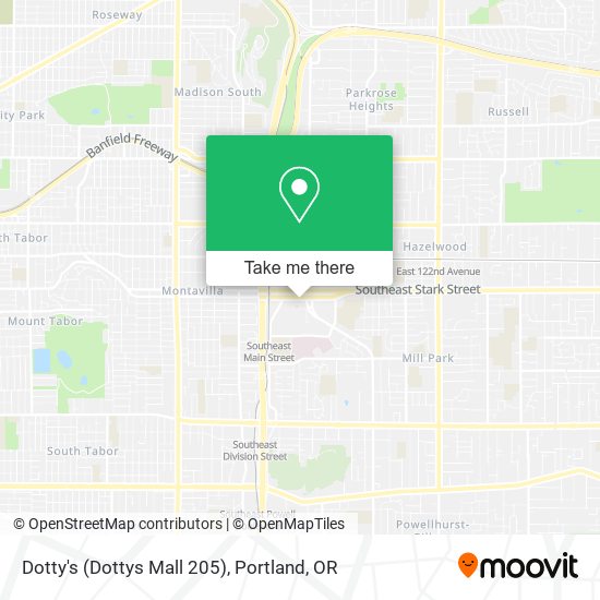 Mapa de Dotty's (Dottys Mall 205)