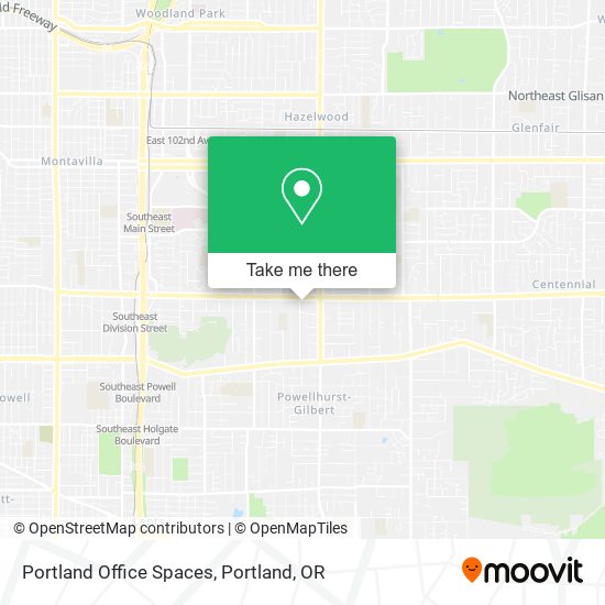 Mapa de Portland Office Spaces