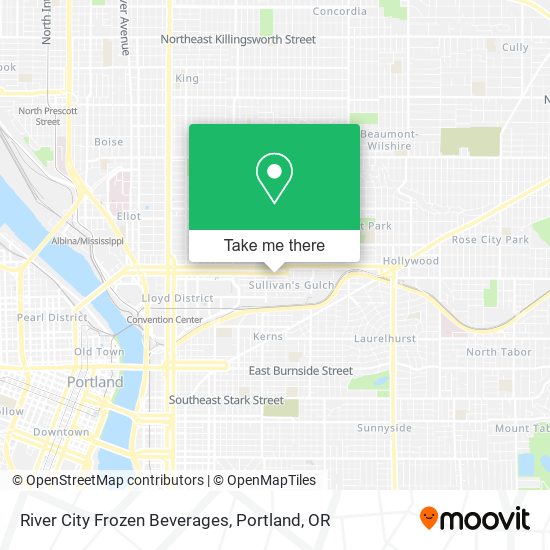 Mapa de River City Frozen Beverages