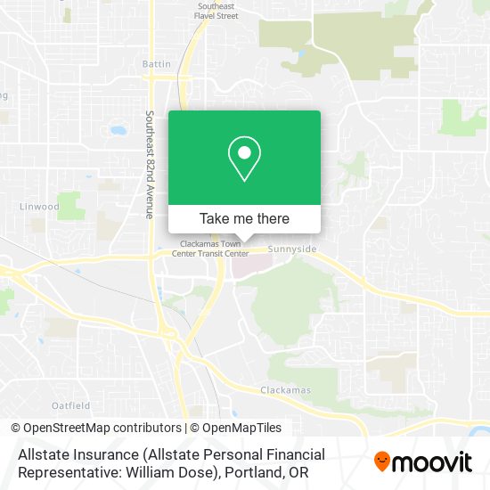 Mapa de Allstate Insurance (Allstate Personal Financial Representative: William Dose)