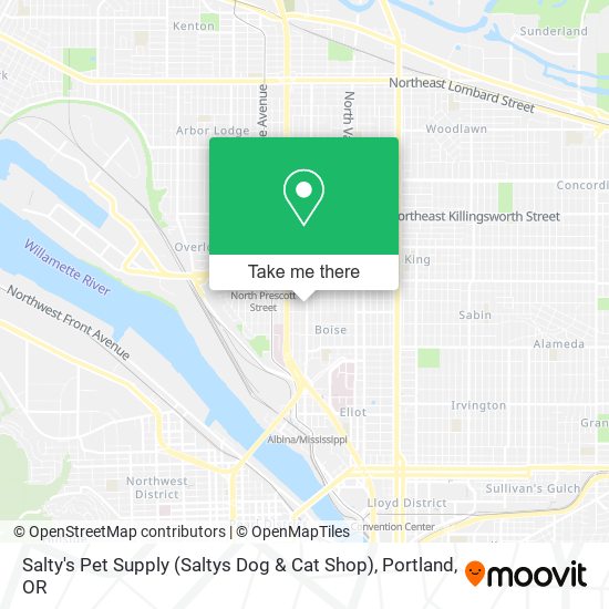 Mapa de Salty's Pet Supply (Saltys Dog & Cat Shop)