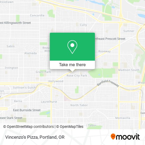 Vincenzo's Pizza map