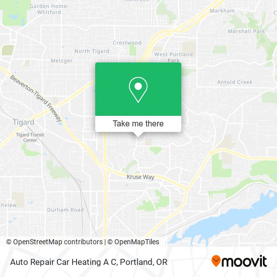 Auto Repair Car Heating A C map