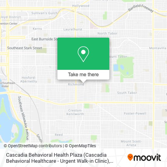 Mapa de Cascadia Behavioral Health Plaza (Cascadia Behavioral Healthcare - Urgent Walk-in Clinic)