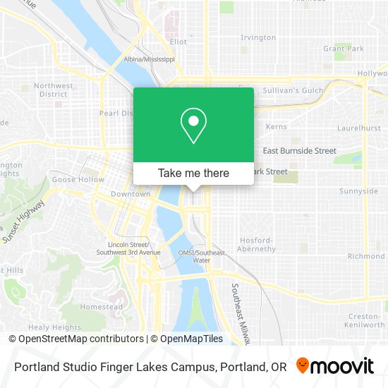 Mapa de Portland Studio Finger Lakes Campus