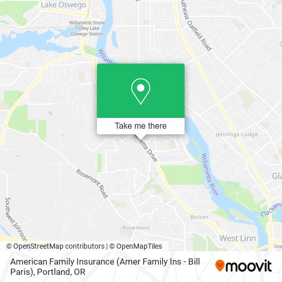 Mapa de American Family Insurance (Amer Family Ins - Bill Paris)