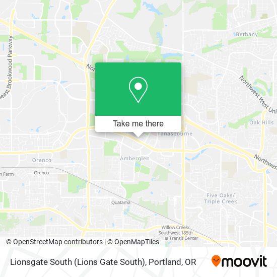 Mapa de Lionsgate South (Lions Gate South)