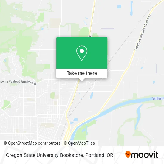 Mapa de Oregon State University Bookstore
