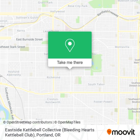 Mapa de Eastside Kettlebell Collective (Bleeding Hearts Kettlebell Club)