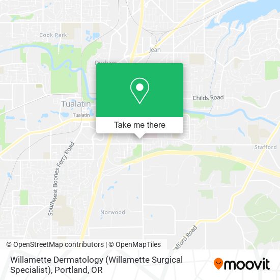 Willamette Dermatology (Willamette Surgical Specialist) map