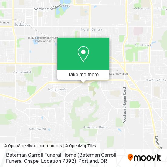 Mapa de Bateman Carroll Funeral Home (Bateman Carroll Funeral Chapel Location 7392)