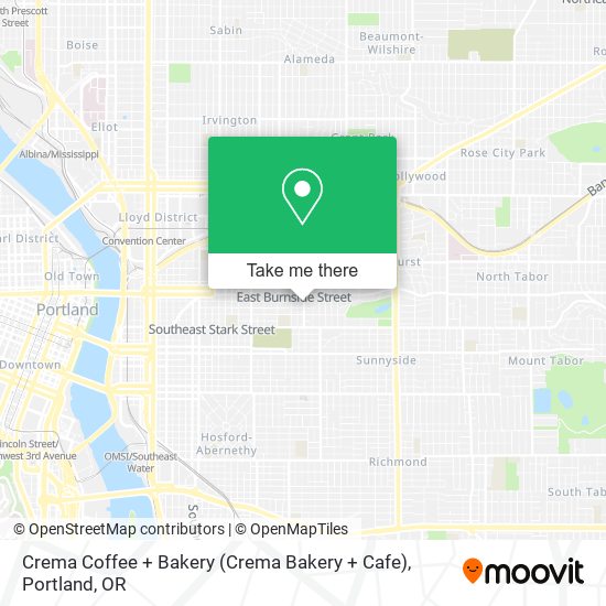 Mapa de Crema Coffee + Bakery (Crema Bakery + Cafe)