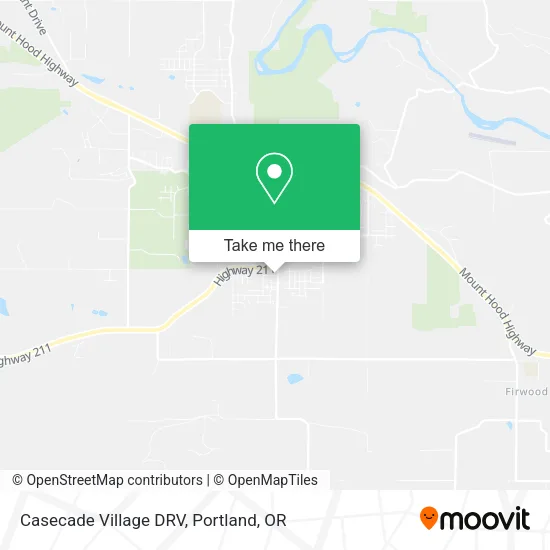 Casecade Village DRV map