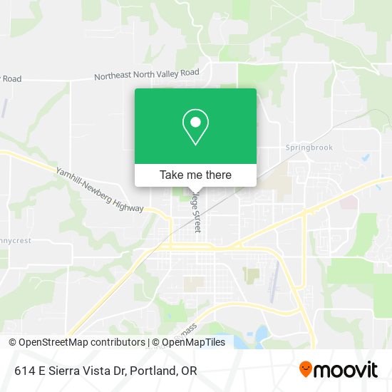 Mapa de 614 E Sierra Vista Dr