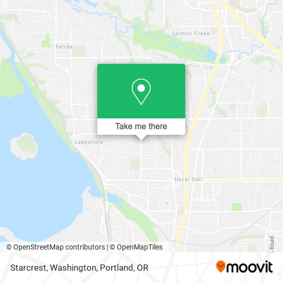 Starcrest, Washington map