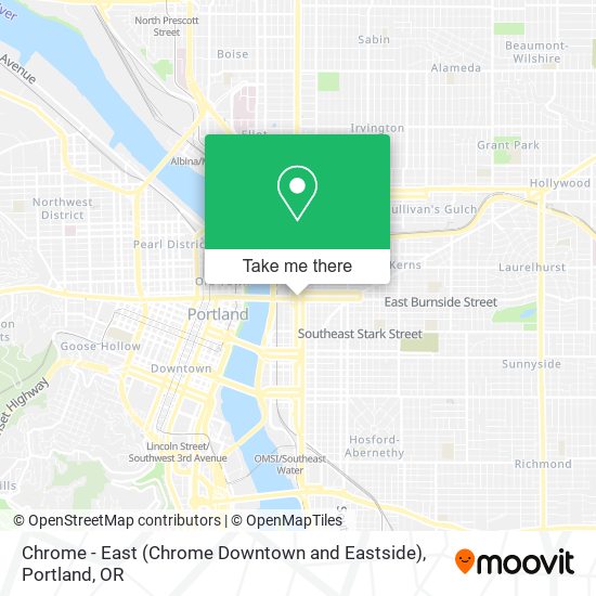 Mapa de Chrome - East (Chrome Downtown and Eastside)