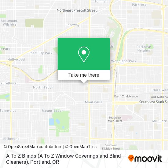 A To Z Blinds (A To Z Window Coverings and Blind Cleaners) map