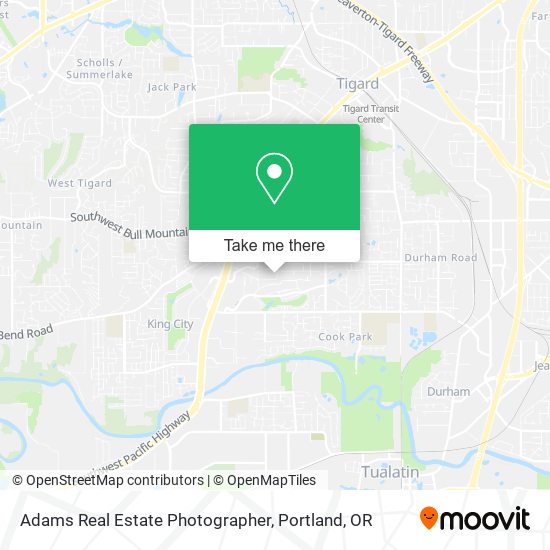 Adams Real Estate Photographer map