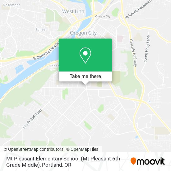 Mapa de Mt Pleasant Elementary School (Mt Pleasant 6th Grade Middle)