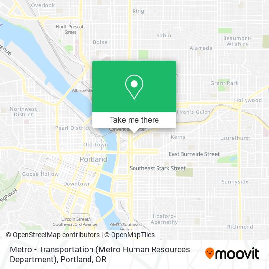 Metro - Transportation (Metro Human Resources Department) map