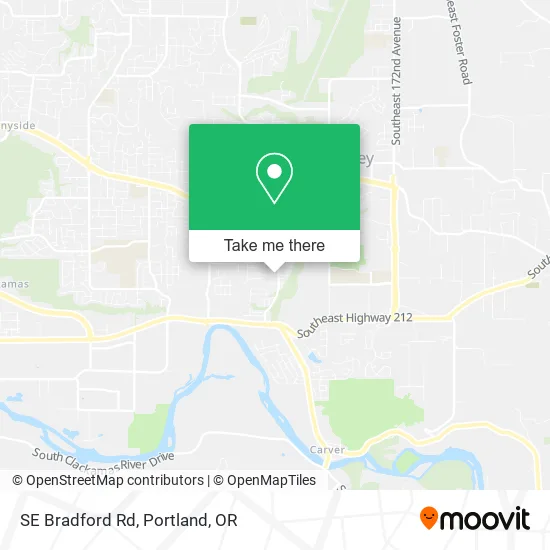 Mapa de SE Bradford Rd