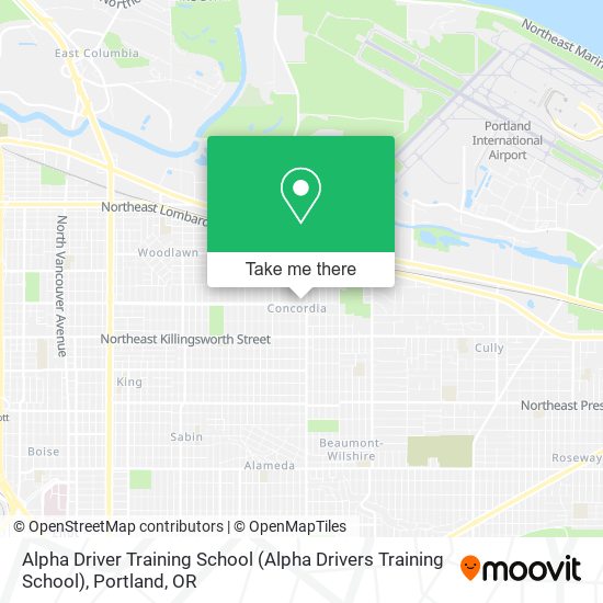 Alpha Driver Training School map