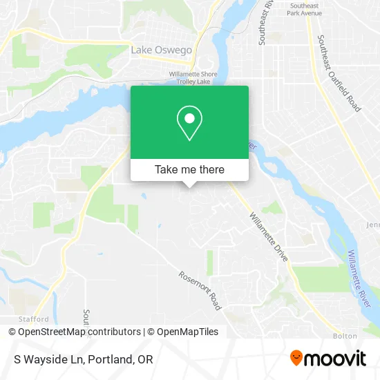 S Wayside Ln map