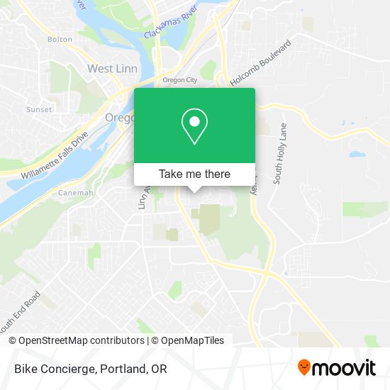 Bike Concierge map