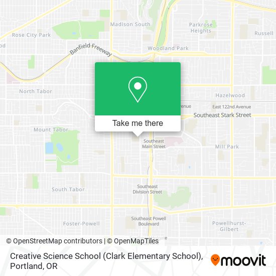 Mapa de Creative Science School (Clark Elementary School)
