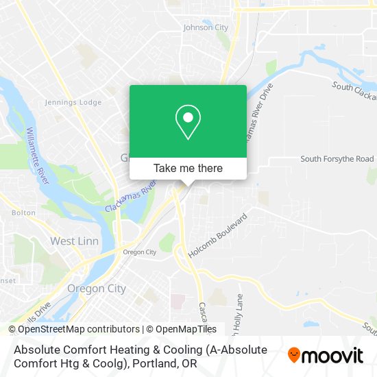 Absolute Comfort Heating & Cooling (A-Absolute Comfort Htg & Coolg) map