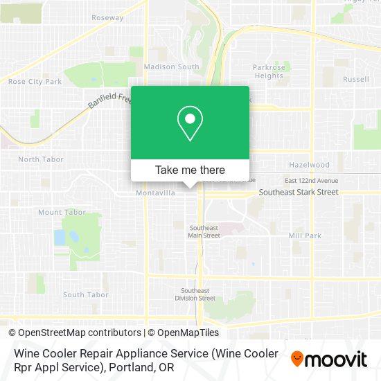 Mapa de Wine Cooler Repair Appliance Service (Wine Cooler Rpr Appl Service)