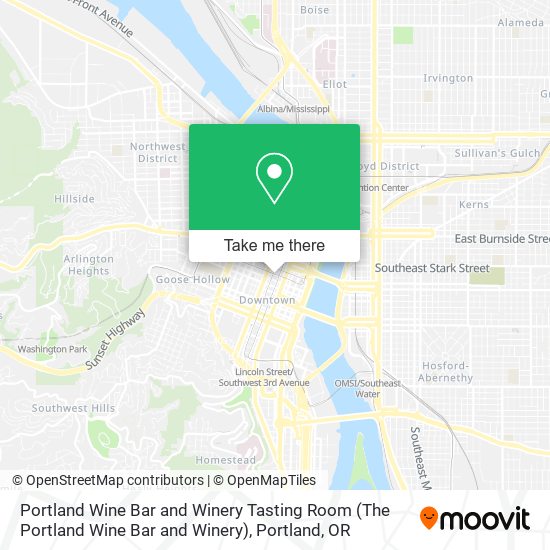 Portland Wine Bar and Winery Tasting Room (The Portland Wine Bar and Winery) map