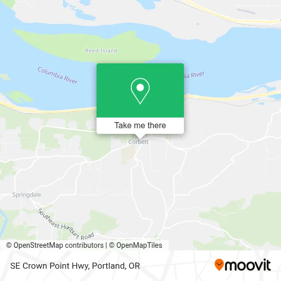 SE Crown Point Hwy map