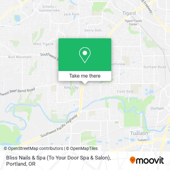 Bliss Nails & Spa (To Your Door Spa & Salon) map