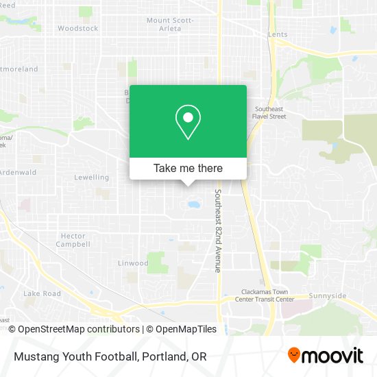 Mapa de Mustang Youth Football