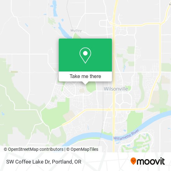 SW Coffee Lake Dr map